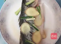 Illustration of how to make steamed seabass 3 
