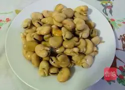 Illustration of how to make spiced broad beans 1