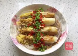 #Northeast# Illustration of how to make garlic vermicelli and steamed baby cabbage 10