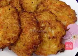 Illustration of how to make shredded radish cake 8