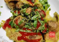 Illustration of how to make pan-fried meatballs 4