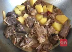 Illustration of how to make goose stewed with potatoes 13