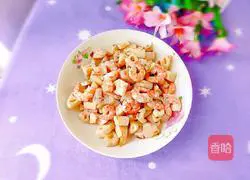 Illustration of how to make fried lotus roots with shrimps 13
