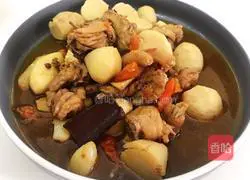 Illustration of how to make spicy taro chicken 8