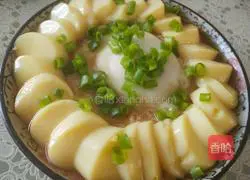 Illustration of how to make Tamago Tofu Steamed Pork 7