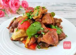 Illustration of braised chicken nuggets 10