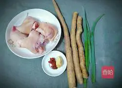 Illustration of how to make yam stewed pig's trotters 1