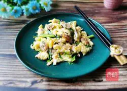 Scrambled Eggs with Huajia Meat Illustration of how to do it 11