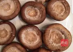 Illustration of how to make shiitake mushrooms and eggs 2