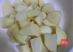 Illustration of braised pork ribs and potatoes 15