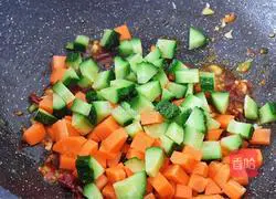 Illustration of how to make Kung Pao Chicken Bento 11