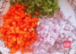 Steamed minced meat, eggs and tofu Illustration of how to do it 3