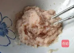 Illustration of how to make chicken and tofu cake 4