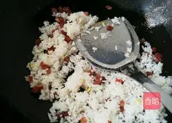 Chinese sausage fried rice Illustration of how to do it 6