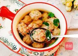 Illustration of how to make Qingbo meatballs 13