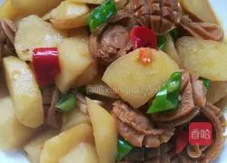 Illustration of how to make abalone stewed with potatoes 5