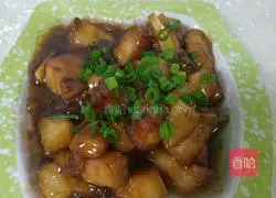 Wide Pink Braised Pork Recipe Illustration 10