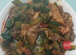 Cucumber fried chicken Illustration of practice 15