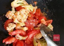 Illustration of how to make fried cauliflower with tomatoes 8