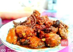 Illustration of home braised chicken nuggets 7