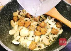 Illustration of how to make meatballs and mushrooms 15