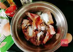 Lettuce stew Illustration of making fish head 4