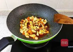 Illustration of how to make Kung Pao Chicken Rice Bowl in a flash restaurant 12