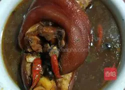 Illustration of how to make rock sugar hoof legs 3