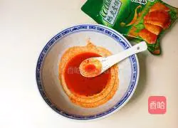 Illustration of how to make white sesame toothpick meat 7