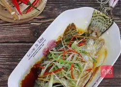 Illustration of how to make steamed mandarin fish 11