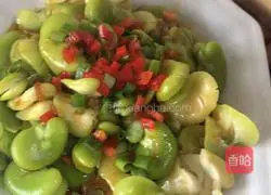 Illustration of steamed broad beans 10