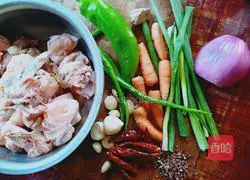 Illustration of how to make large plate chicken 1