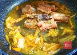 Illustration of how to make orange-flavored pork ribs 13