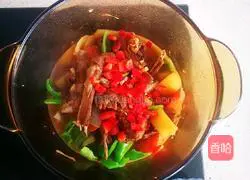 Illustration of braised lamb neck chop 13