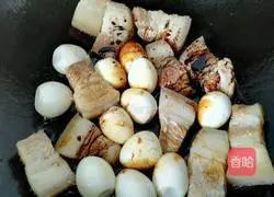 Pork with quail eggs Illustration of how to do it 8