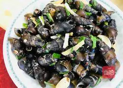 Illustration of how to braise long-tubed snails with dregs and vinegar 5