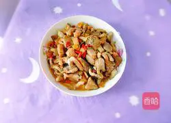 Illustration of how to make fried mushrooms with sea fish 17