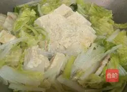 Cabbage and pork stew Illustration of making tofu 7