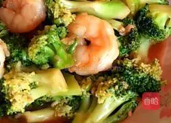 Illustration of how to make shrimp and broccoli 11