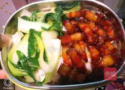 Illustration of how to make braised pork rice 5