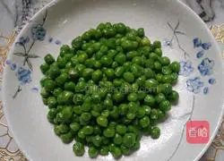 # steamed vegetables# Steamed peas recipe illustration 7