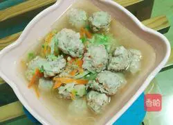 Illustration of how to make shrimp and meatballs 8