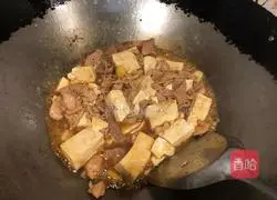 Illustration of how to make fried shredded pork with tofu 7