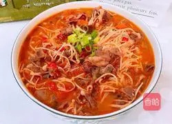 Illustration of how to make fat beef in sour soup 10