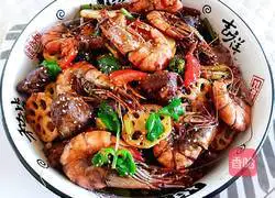 Illustration of how to make Spicy Spare Ribs and Prawns Hot Pot 11