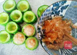 Illustration of how to make cucumber stuffed with meat 8