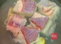 Illustration of cooking pork in rural areas 2