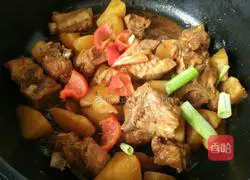 Braised in soy sauce Illustration of how to make potato ribs 10