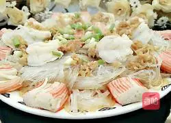 Illustration of how to make garlic vermicelli, crab fillet and steamed shrimp 7