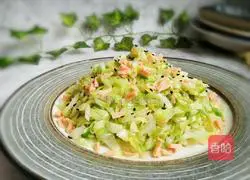 Illustration of how to make stir-fried shredded cabbage 11